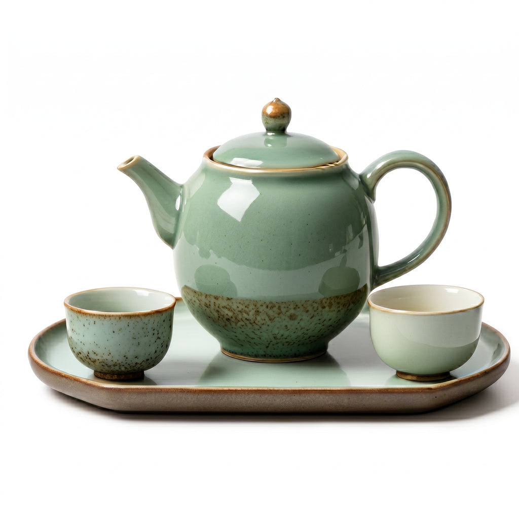 Sage Celadon Ceramic Tea Set
