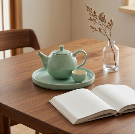 Mint Matte Ceramic Tea Set