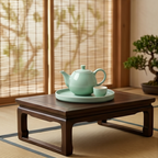 Mint Matte Ceramic Tea Set