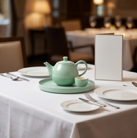 Mint Matte Ceramic Tea Set