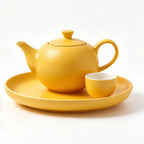 Marigold Yellow Matte Ceramic Tea Set