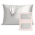 Silver Gray Pure Mulberry Silk Pillowcase with Gift Box