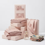 Blush Pink Pure Mulberry Silk Pillowcase with Gift Box