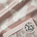 Blush Butterfly Pure Mulberry Silk Pillowcase with Gift Box