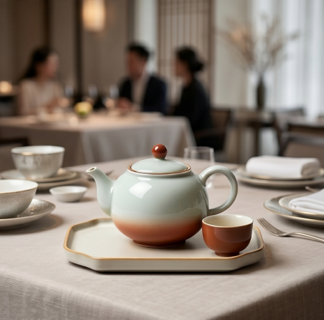 Dusk Gradient Ceramic Tea Set