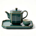 Imperial Emerald Hexagonal Ceramic Tea Set