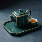 Imperial Emerald Hexagonal Ceramic Tea Set
