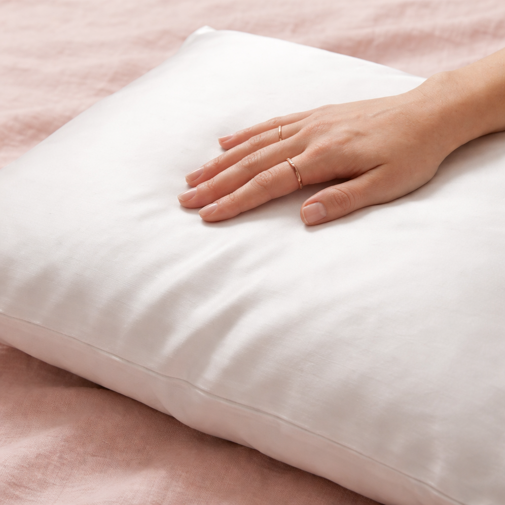 Classic Ivory Pure Mulberry Silk Pillowcase with Gift Box