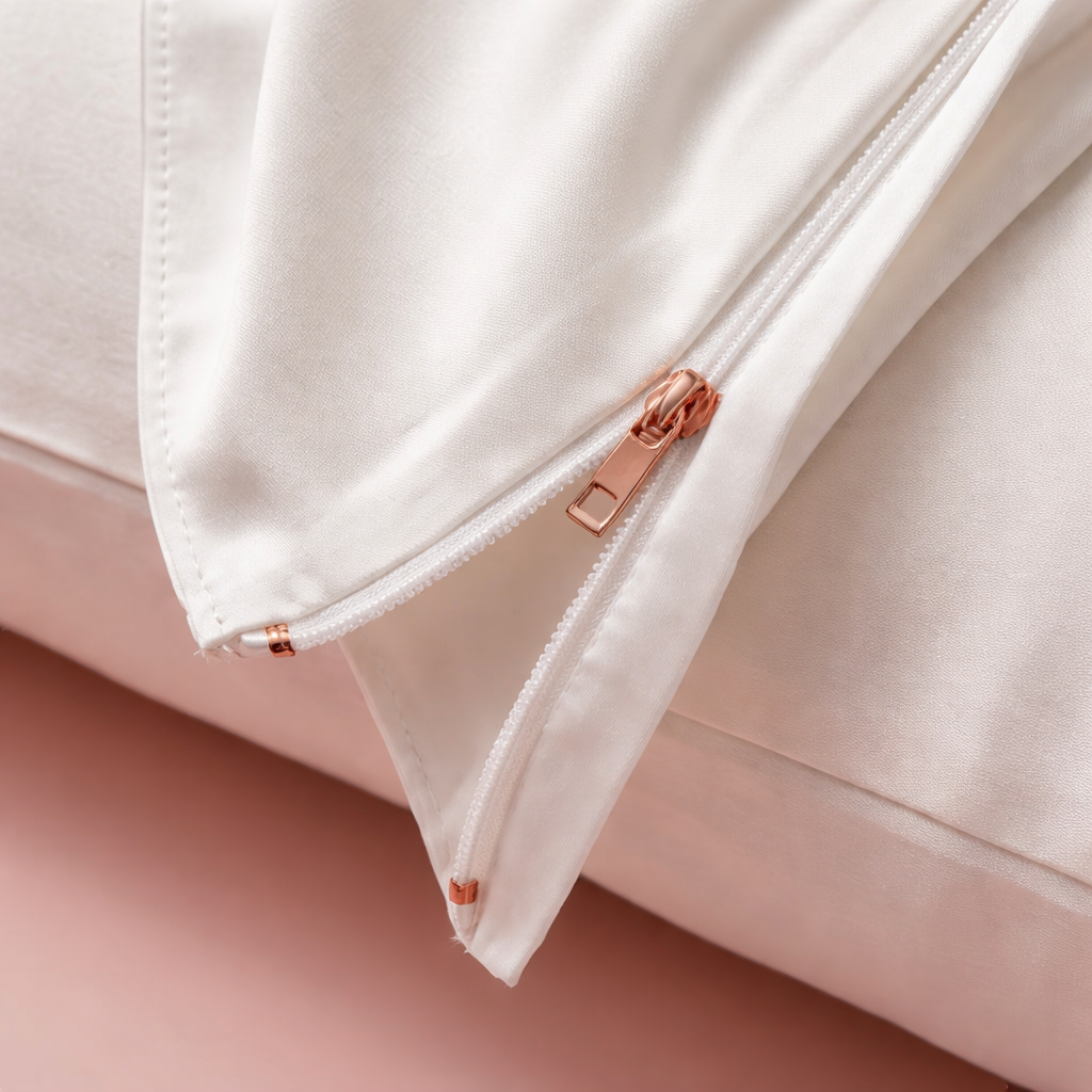 Classic Ivory Pure Mulberry Silk Pillowcase with Gift Box