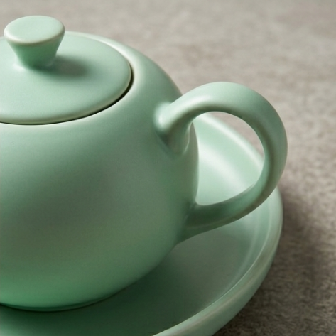 Serene Sage Minimalist Ceramic Tea Set