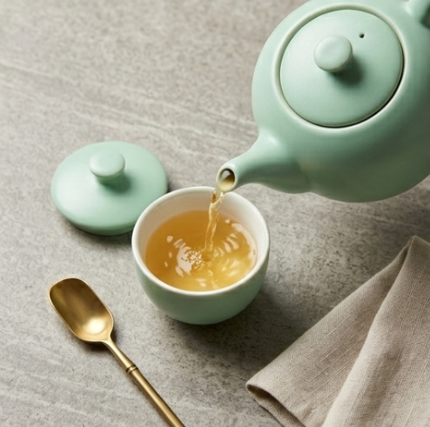 Serene Sage Minimalist Ceramic Tea Set