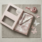 Blush Butterfly Pure Mulberry Silk Pillowcase with Gift Box