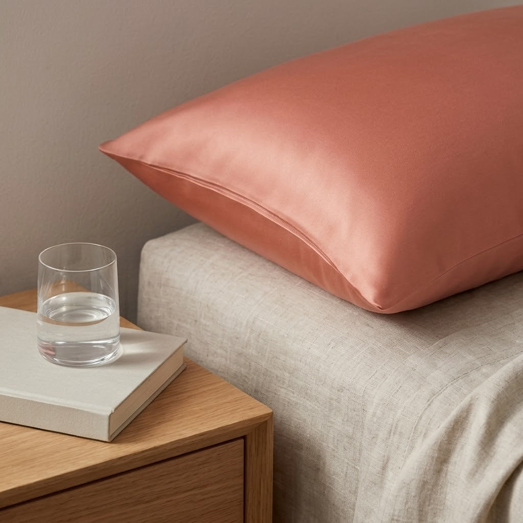 Dusty Rose Pure Mulberry Silk Pillowcase with Gift Box