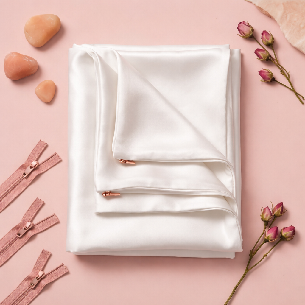 Classic Ivory Pure Mulberry Silk Pillowcase with Gift Box