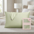 Sage Green Pure Mulberry Silk Pillowcase with Gift Box