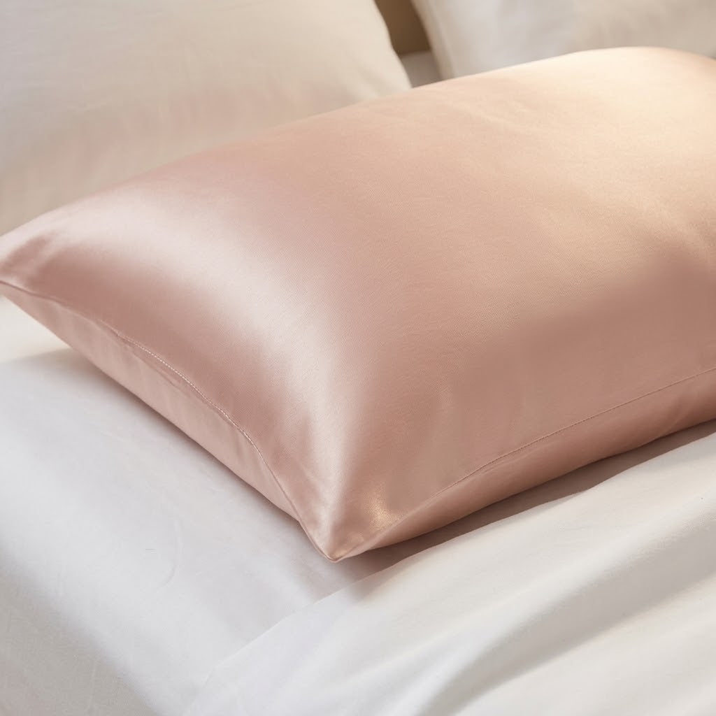 Blush Pink Pure Mulberry Silk Pillowcase with Gift Box